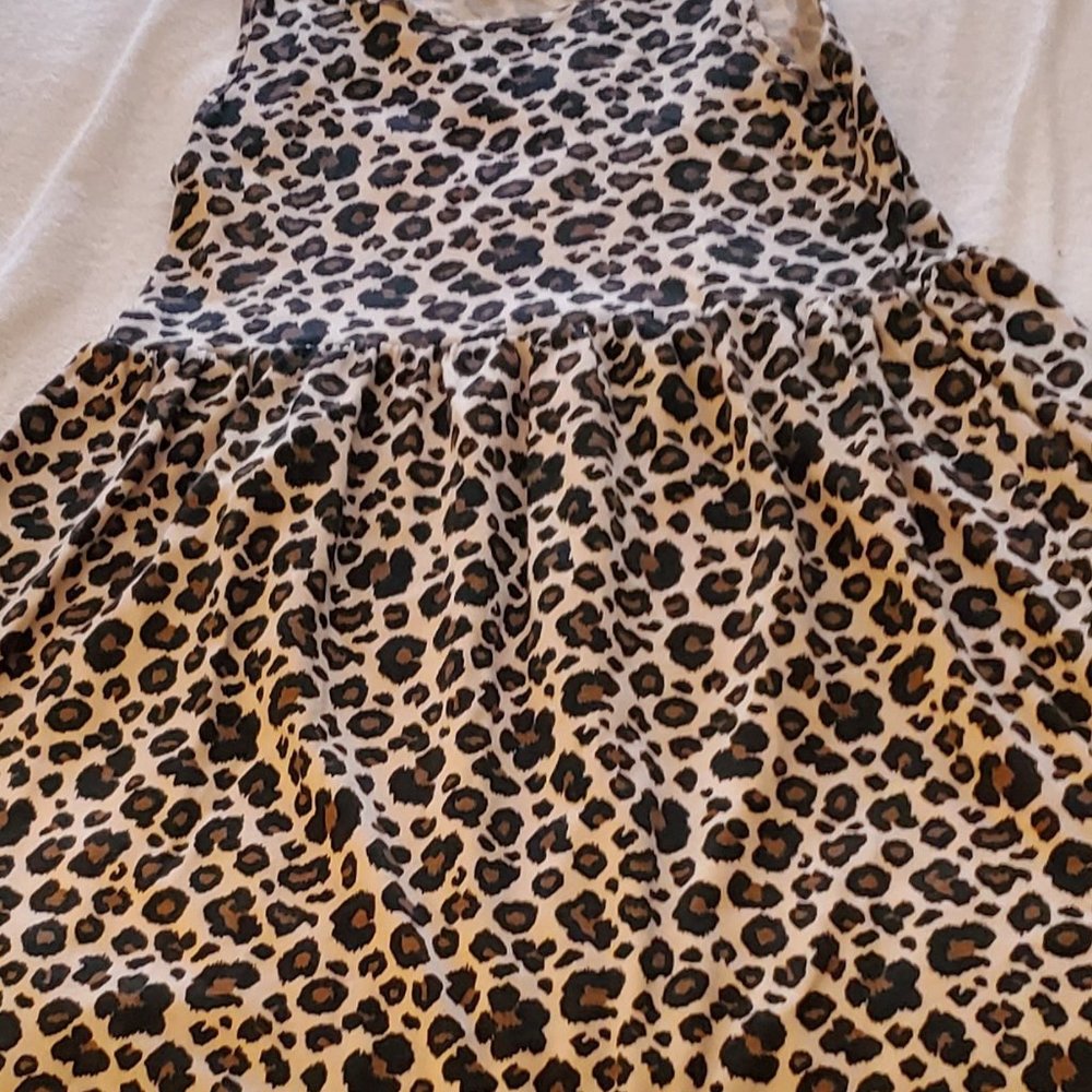 H & M Girl's Paw Print Sundress Size 7-8